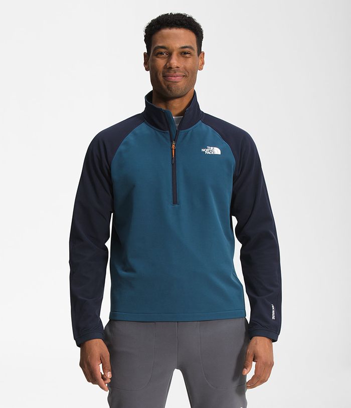 The North Face Pullover Tekware® Fleece ¼ Zip Blue/Navy - Mens - Thailand VXGQT-9216